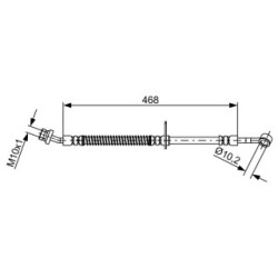 Brake Hose BOSCH 1987481861 OE Ref 58731 1G000