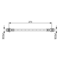 Brake Hose BOSCH 1987481879 OE Ref 587372D000