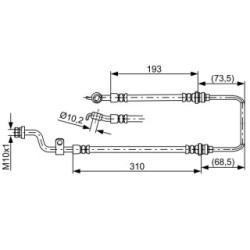 Brake Hose BOSCH 1987481894 OE Ref 58740 2F000