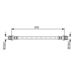 Flexible de frein BOSCH 1987481898 pour HYUNDAI H-1 OE 588144A011 BOSCH