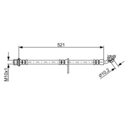 Brake Hose BOSCH 1987481907 OE Ref 9094702B85