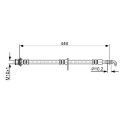 Brake Hose BOSCH 1987481914 OE Ref 9094702C89