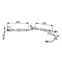 Flexible de frein BOSCH 1987481950 pour MAZDA 6 OE GJ6E-43-980B BOSCH