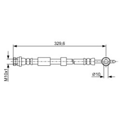Flexible de frein BOSCH 1987481952 pour MAZDA 6 OE GS1D-43-810A BOSCH