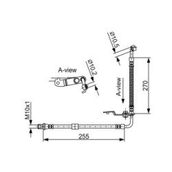 Flexible de frein BOSCH 1987481953 pour MAZDA 6 OE GS1D-43-980 BOSCH