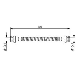 Brake Hose BOSCH 1987481960 OE Ref MR129726