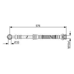 Brake Hose BOSCH 1987481964 OE Ref MR334054 BOSCH