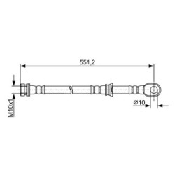 Brake Hose BOSCH 1987481966 OE Ref MR407251