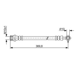 Brake Hose BOSCH 1987481968 OE Ref N067-43-810