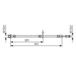 Brake Hose BOSCH 1987481980 OE Ref 1808669