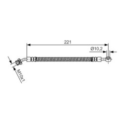 Brake Hose BOSCH 1987481990 OE Ref 58737 3E100