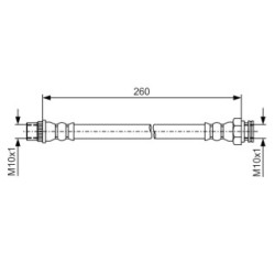 Brake Hose BOSCH 1987481996 OE Ref 4806 E3