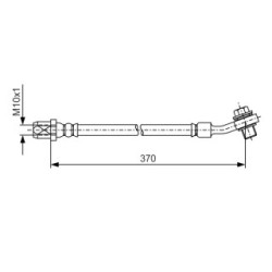Flexible de frein BOSCH 1987481A42 pour MERCEDES OE A0014204548 BOSCH