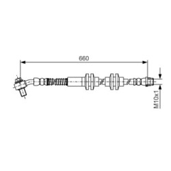 Brake Hose BOSCH 1987481A48 OE Ref 13400902