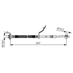 Brake Hose BOSCH 1987481A56 OE Ref 587321K000