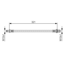 Brake Hose BOSCH 1987481A62 OE Ref 96940 33555