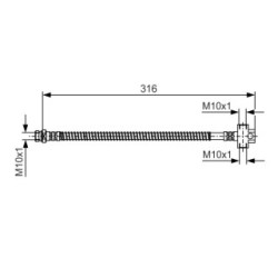 Brake Hose BOSCH 1987481A65 OE Ref 58833H1060