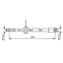 Brake Hose BOSCH 1987481B19 OE Ref 1886311