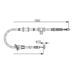 Handbrake Cable BOSCH 1987482064 OE Ref MR915063
