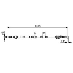 Handbrake Cable BOSCH 1987482095 OE Ref 54420-65D10