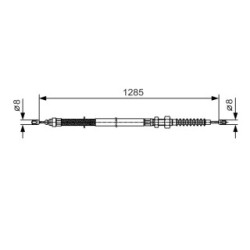 Handbrake Cable BOSCH 1987482115 OE Ref 4745 N3