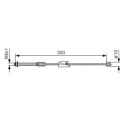Handbrake Cable BOSCH 1987482132 OE Ref 2S61 2853-AC