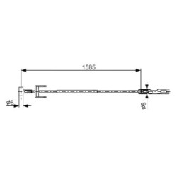 Handbrake Cable BOSCH 1987482145 OE Ref 36518 00QAC