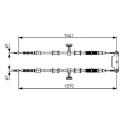 Handbrake Cable BOSCH 1987482147 OE Ref 51753208