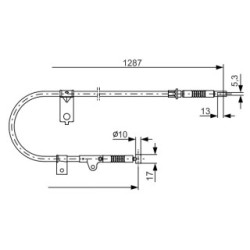 Handbrake Cable BOSCH 1987482150 OE Ref 36531 4F400