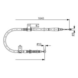 Handbrake Cable BOSCH 1987482154 OE Ref B25D-44-420C