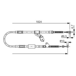 Handbrake Cable BOSCH 1987482159 OE Ref 46420 20520