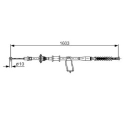 Handbrake Cable BOSCH 1987482174 OE Ref 96392000