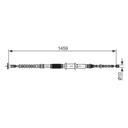 Handbrake Cable BOSCH 1987482180 OE Ref 46463910
