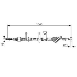 Handbrake Cable BOSCH 1987482184 OE Ref 54420A 60A60