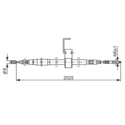 Handbrake Cable BOSCH 1987482256 OE Ref 89 67 630