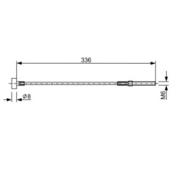 Handbrake Cable BOSCH 1987482273 OE Ref 46410 12280