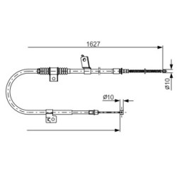 Handbrake Cable BOSCH 1987482274 OE Ref 4820A104