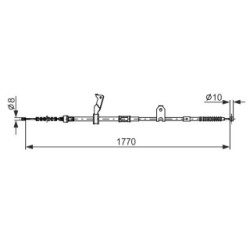 Handbrake Cable BOSCH 1987482300 OE Ref 46430 20680