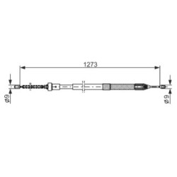 Handbrake Cable BOSCH 1987482308 OE Ref 82 00 428 320
