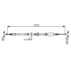 Handbrake Cable BOSCH 1987482313 OE Ref LR001031