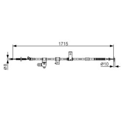 Handbrake Cable BOSCH 1987482348 OE Ref 46420 47060