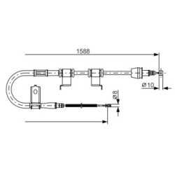 Handbrake Cable BOSCH 1987482359 OE Ref 59770 1G300