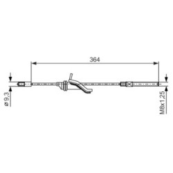 Handbrake Cable BOSCH 1987482371 OE Ref 1694256