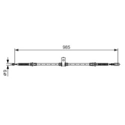 Handbrake Cable BOSCH 1987482395 OE Ref 36531 MB00D