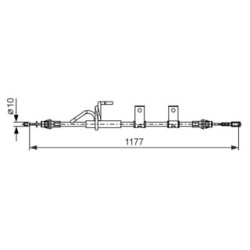 Handbrake Cable BOSCH 1987482404 OE Ref K04 862 227 AH