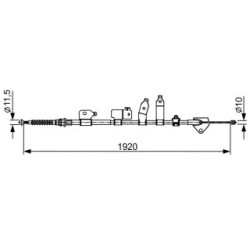 Handbrake Cable BOSCH 1987482438 OE Ref 46420 02121