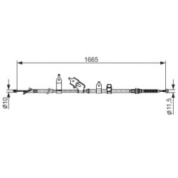 Handbrake Cable BOSCH 1987482440 OE Ref 46420 52161