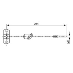 Handbrake Cable BOSCH 1987482514 OE Ref MN102418