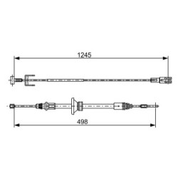 Handbrake Cable BOSCH 1987482524 OE Ref 36518 00QAA