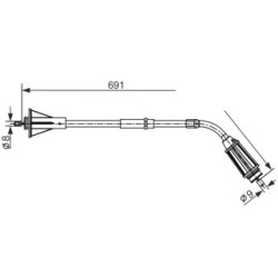 Handbrake Cable BOSCH 1987482555 OE Ref 30794735